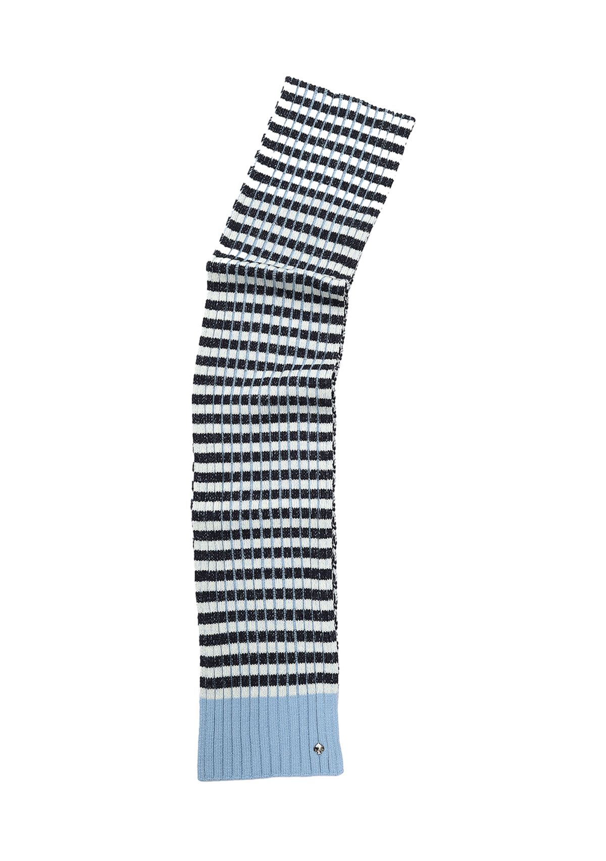 Striped Ribbed Scarf