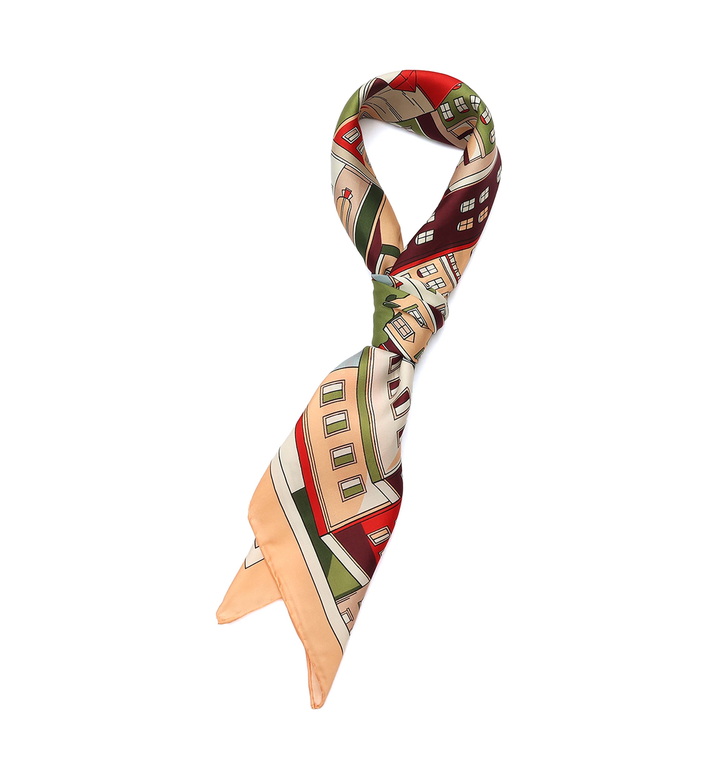 Park Scene Silk Square Scarf