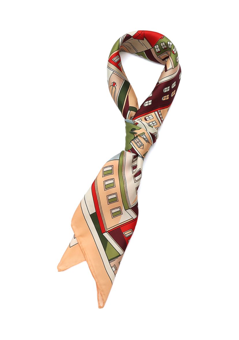 Park Scene Silk Square Scarf
