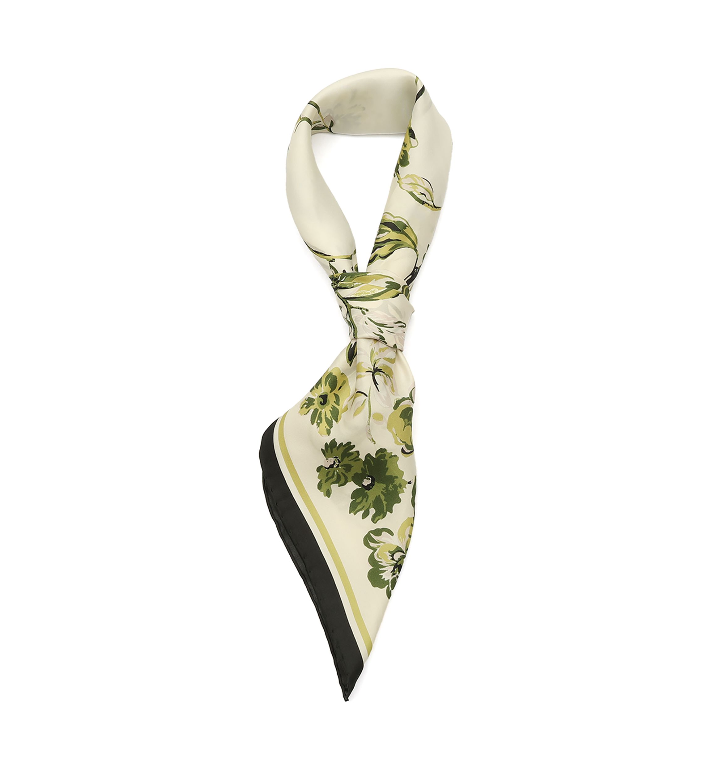 Floral Toile Silk Square Scarf