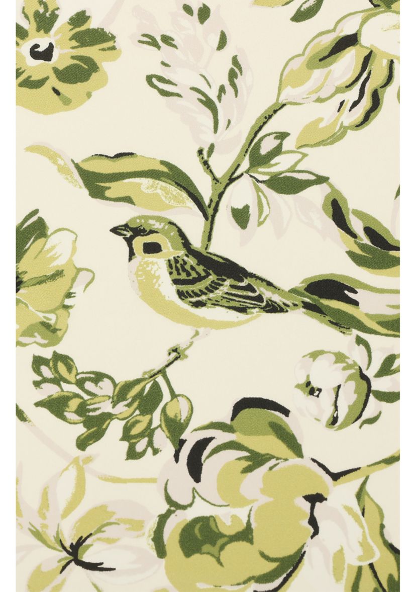 Floral Toile Silk Square Scarf
