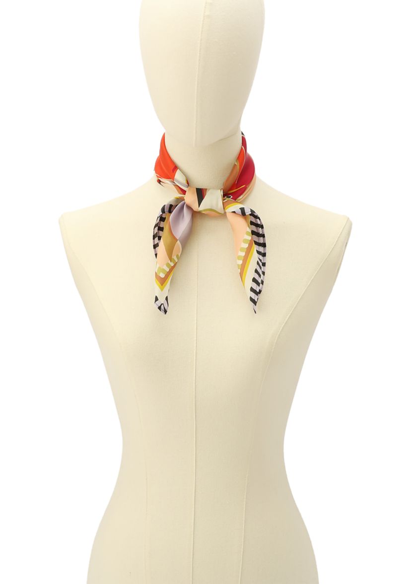 Bag Chaos Silk Square Scarf