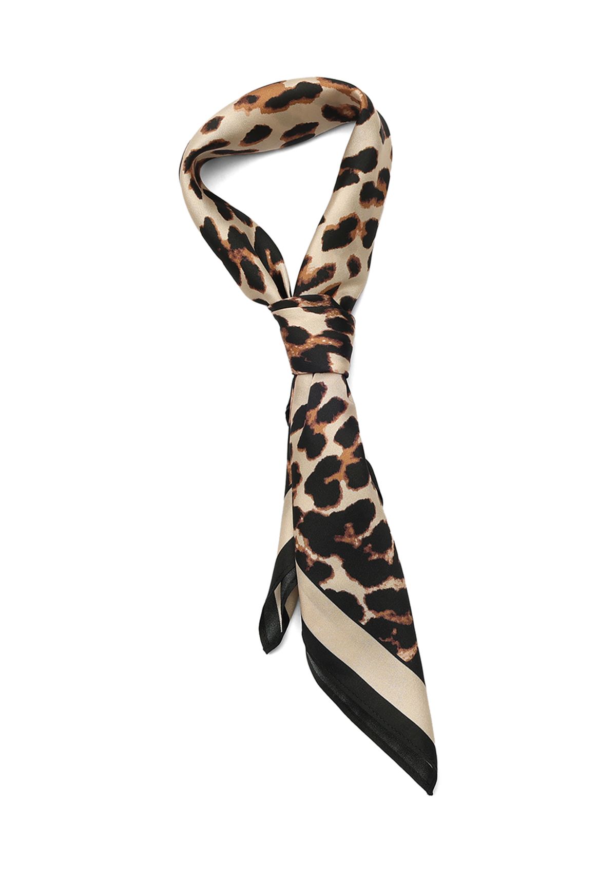 Downtown Leopard Silk Bandana