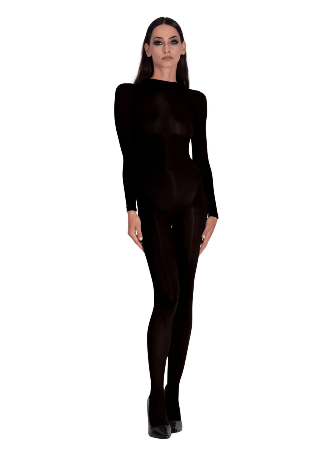 Lustrous Silky Shiny Sheer Bodystocking