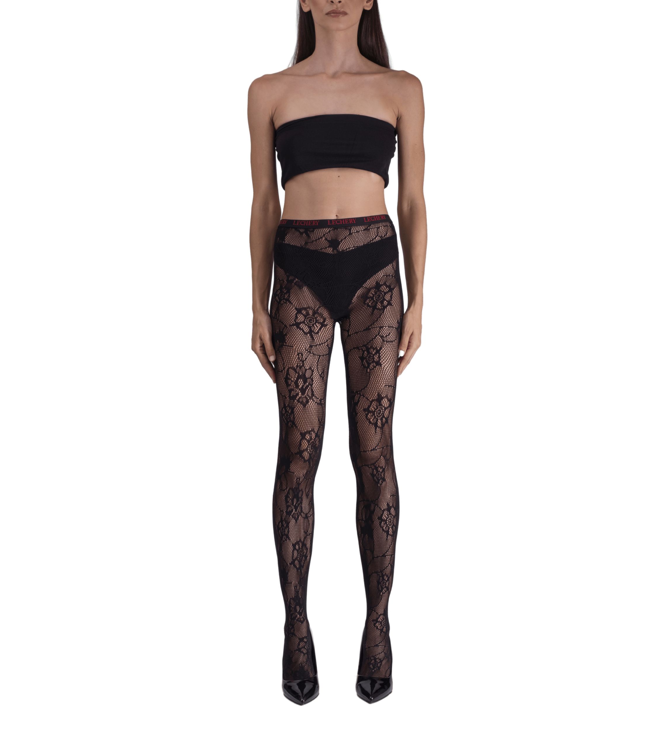 Floral Net Pantyhose Stockings Tights