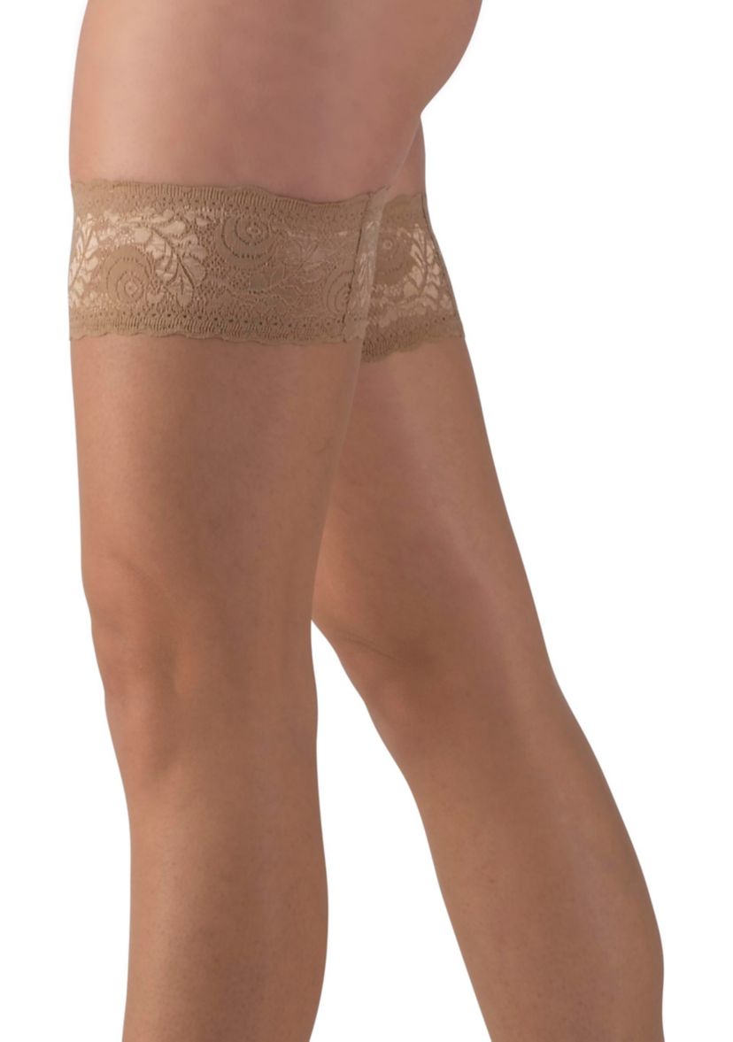 Lustrous Silky Glossy 20 Denier Thigh Highs - 1 Pair