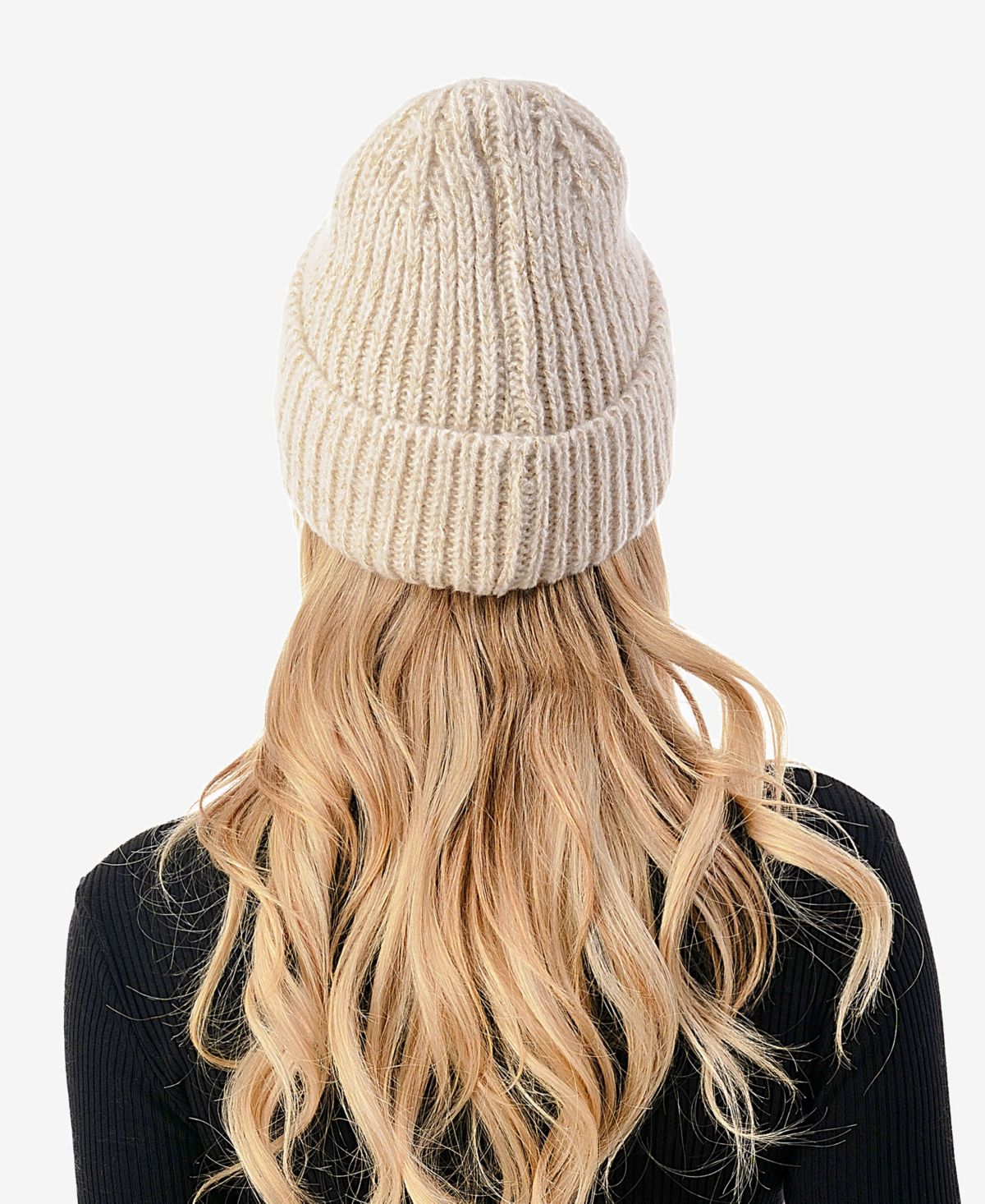 Lurex Infused Cuff Beanie