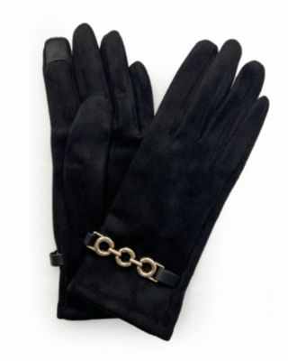 Marcus Adler Women's Vegan Suede Glove, Black
