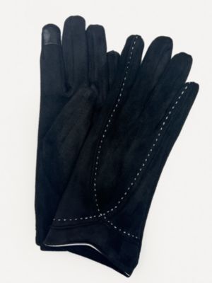 Marcus Adler Women's Vegan Suede Glove, Black