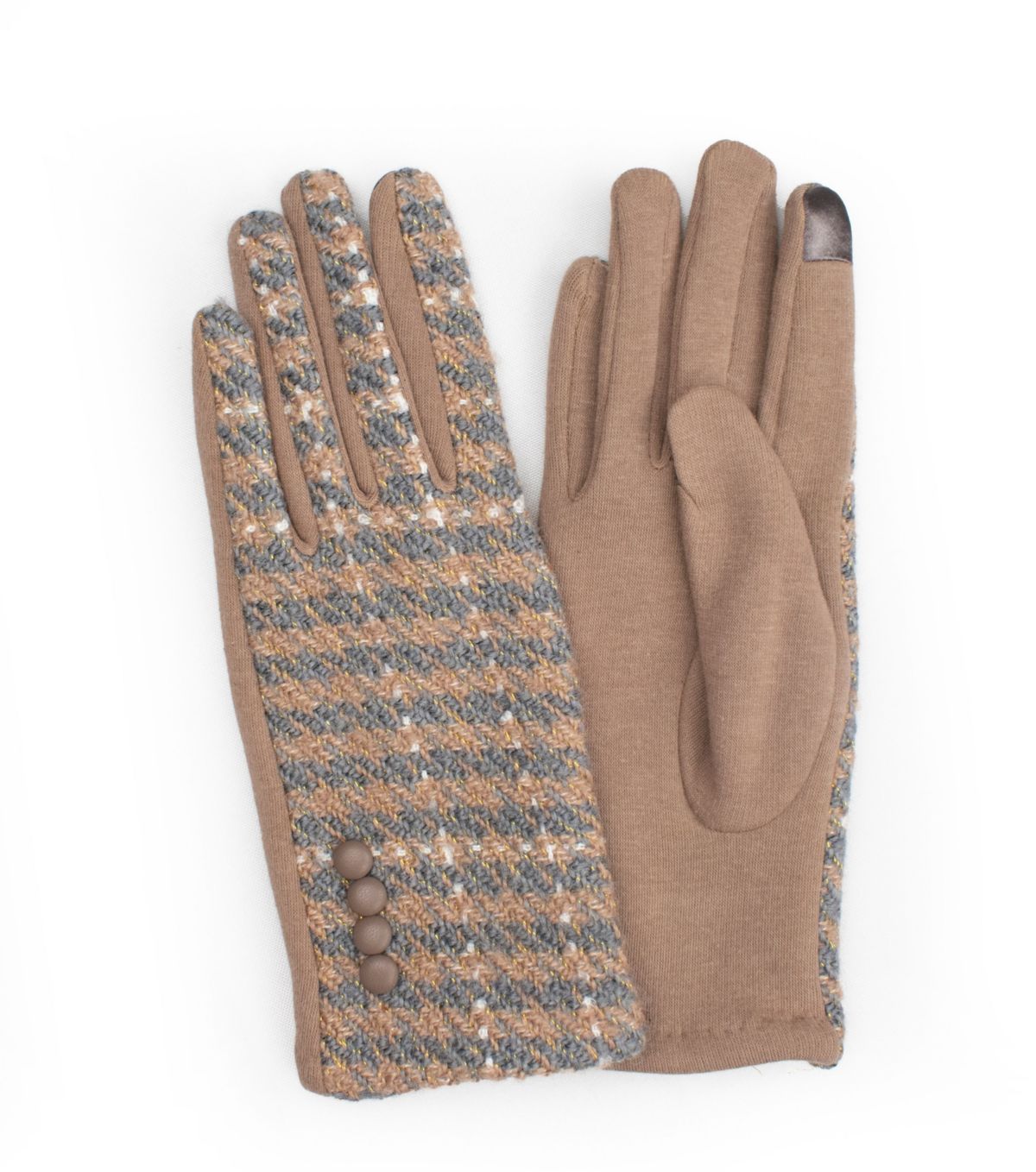 Houndstooth Jersey Glove