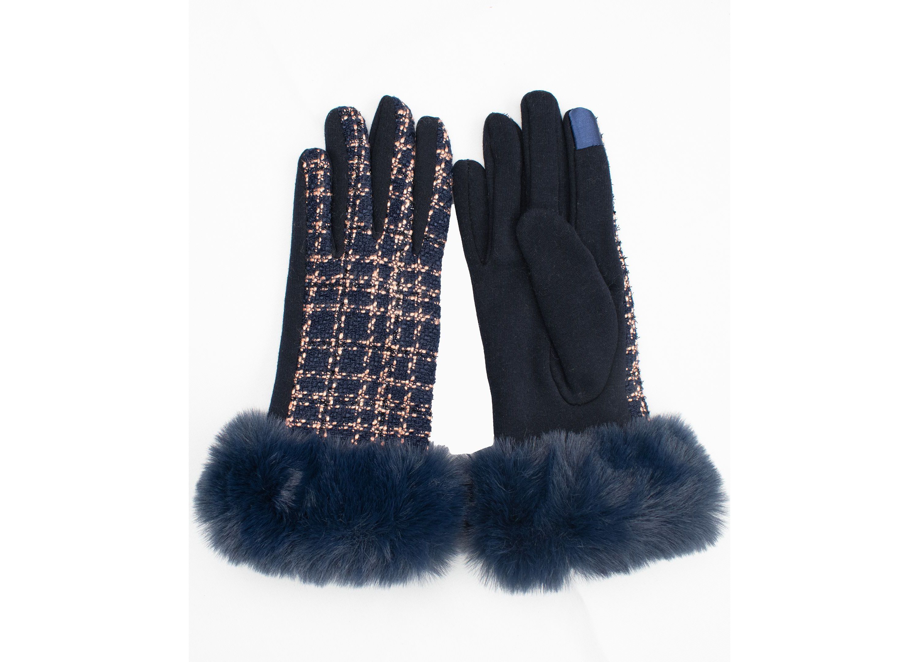 Tweed Jersey Glove