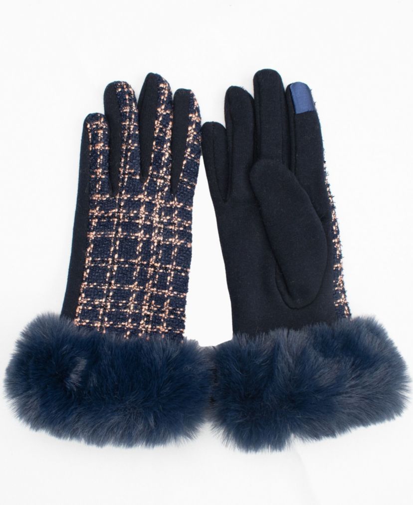 Tweed Jersey Glove