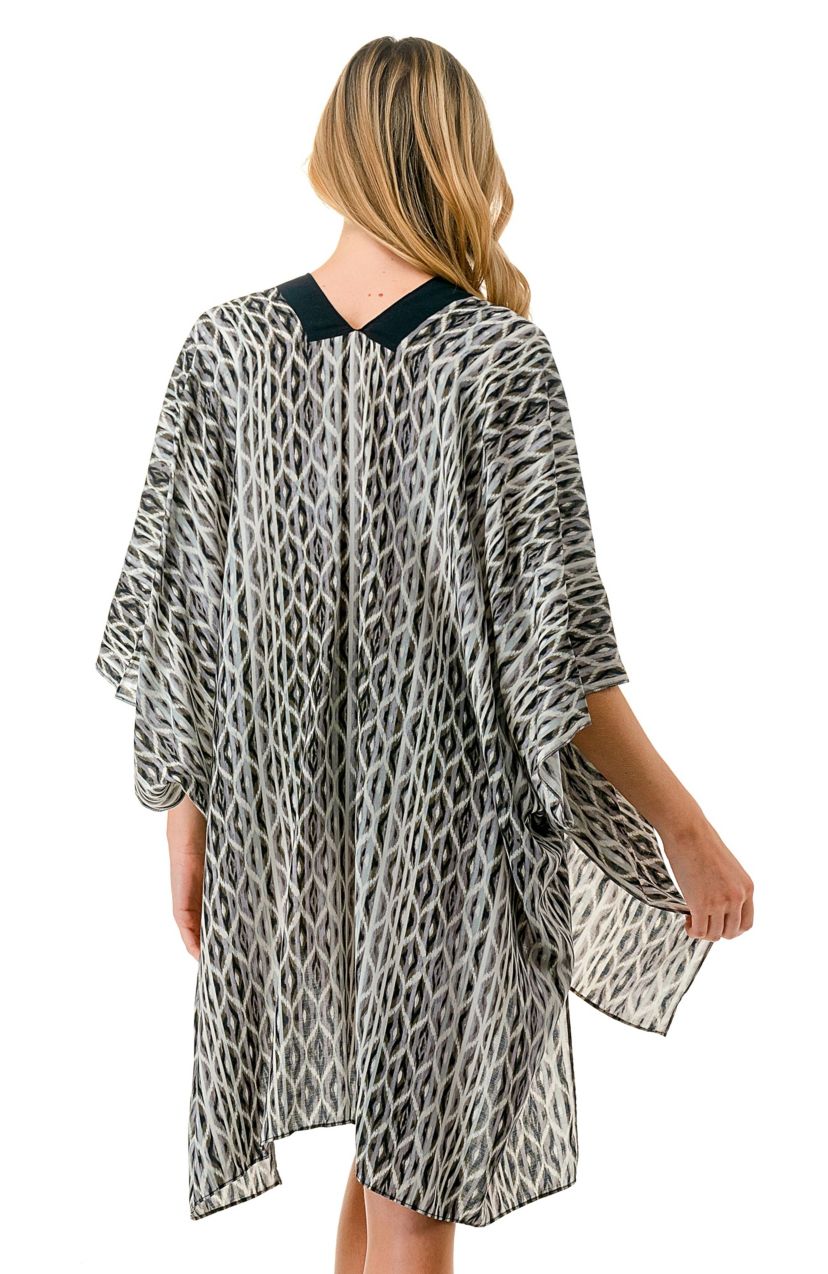 Geo Print Kimono