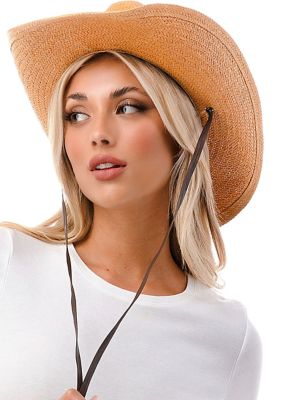 Cowboy Hat with Vegan Leather Trim