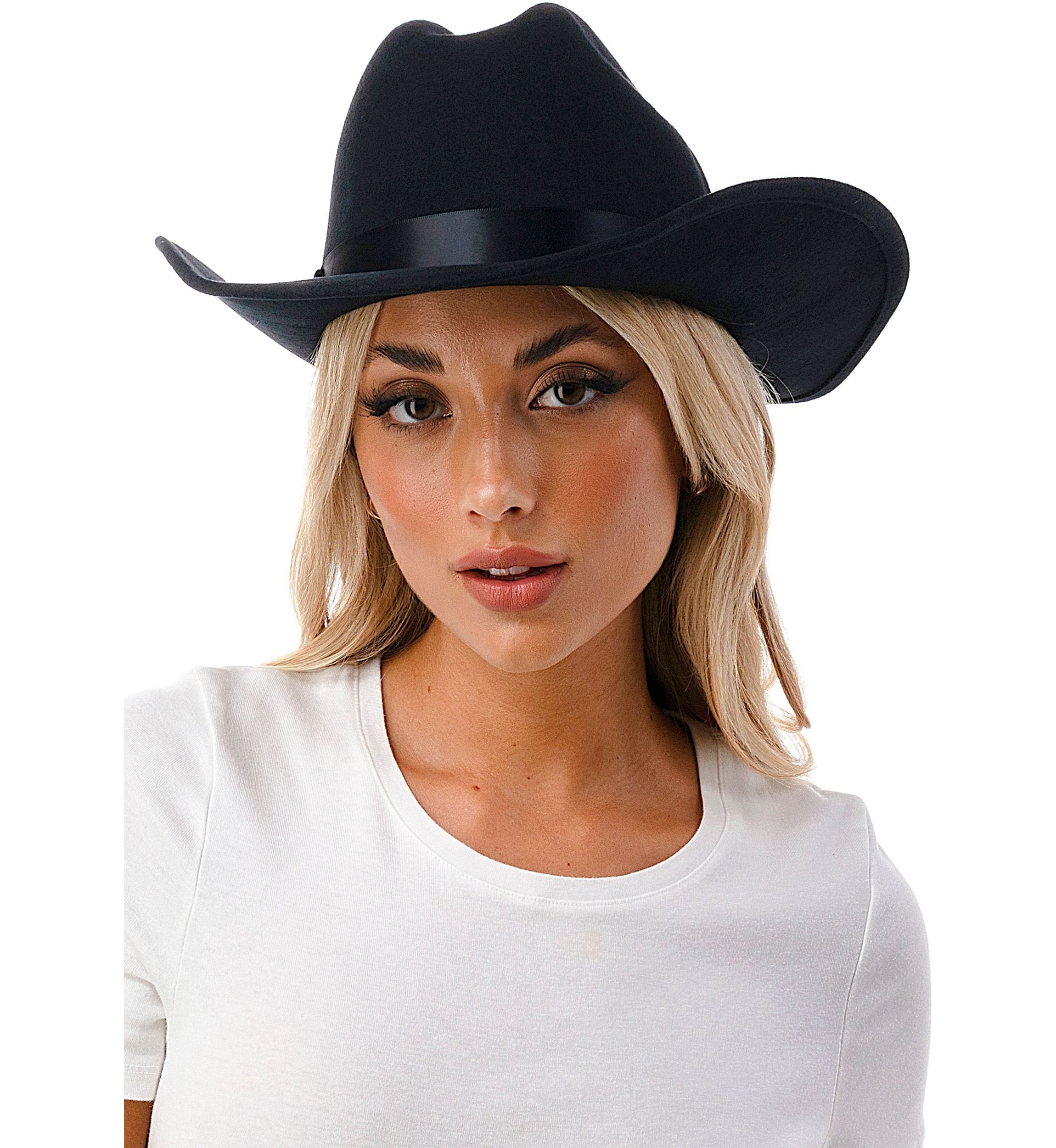 Cowboy Hat with Satin Trim