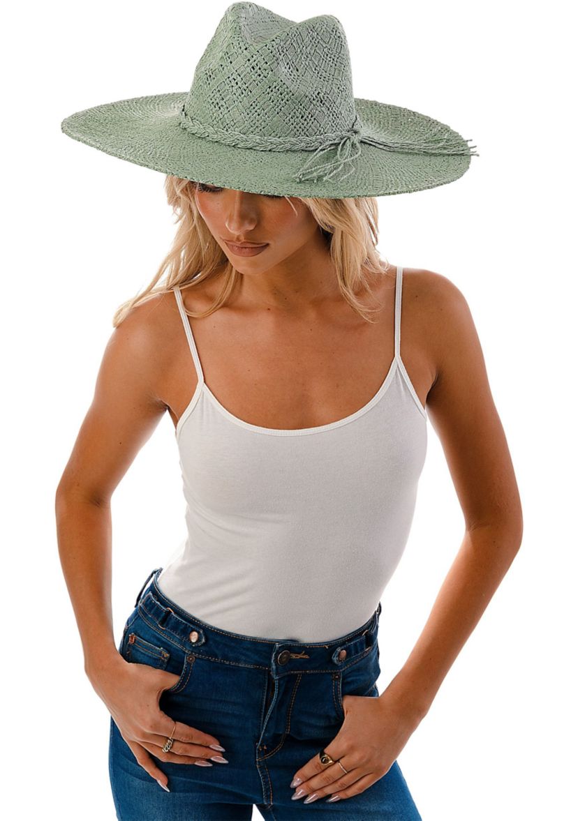 Wide Brim Straw Hat