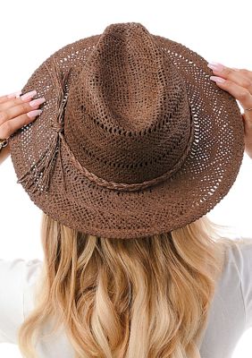 Braided Trim Straw Hat