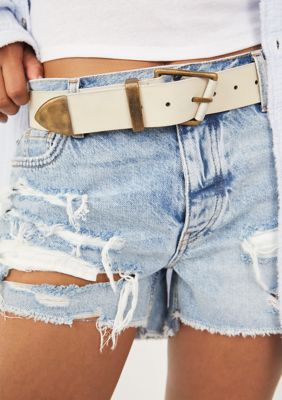 Free People Women's Getty Leather Belt, S/M
