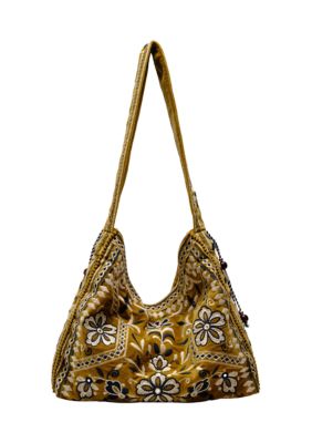 Free People Vic Velvet Hobo Bag - Wild Mulberry