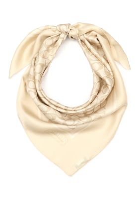 COACH Women's Vintage Signature C Printed Silk Scarf
