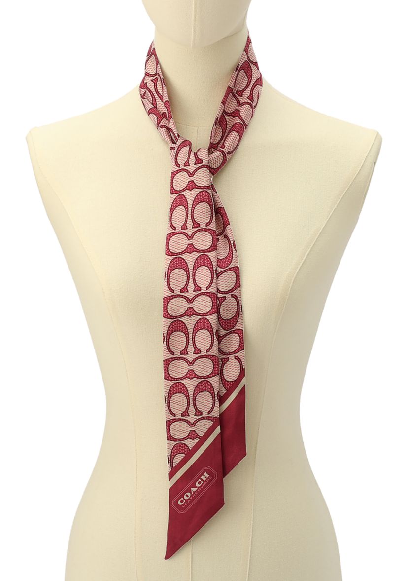 Vintage Signature C Printed Silky Scarf