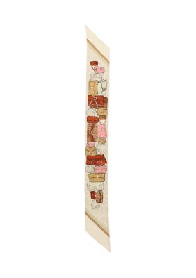 COACH Women's Stacked Tabby Printed Wide Silk Skinny Scarf