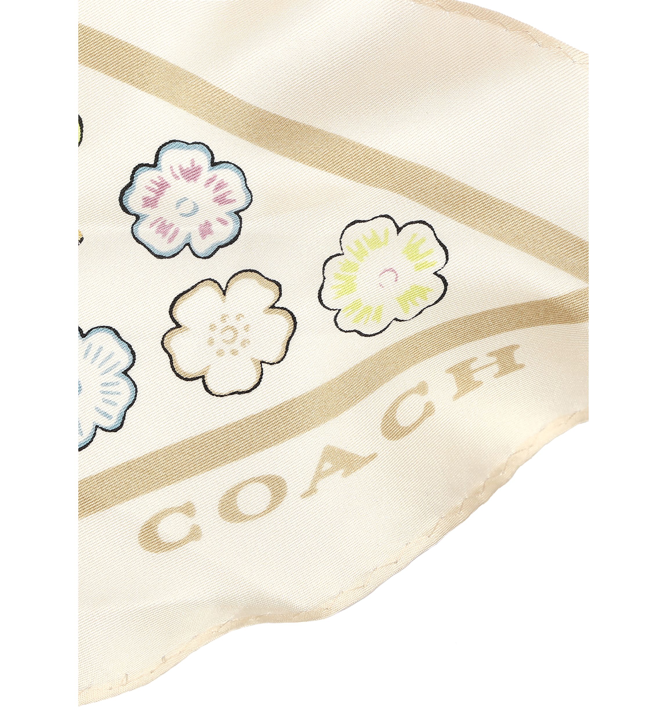 Tea Rose Printed Silk Diamond Scarf