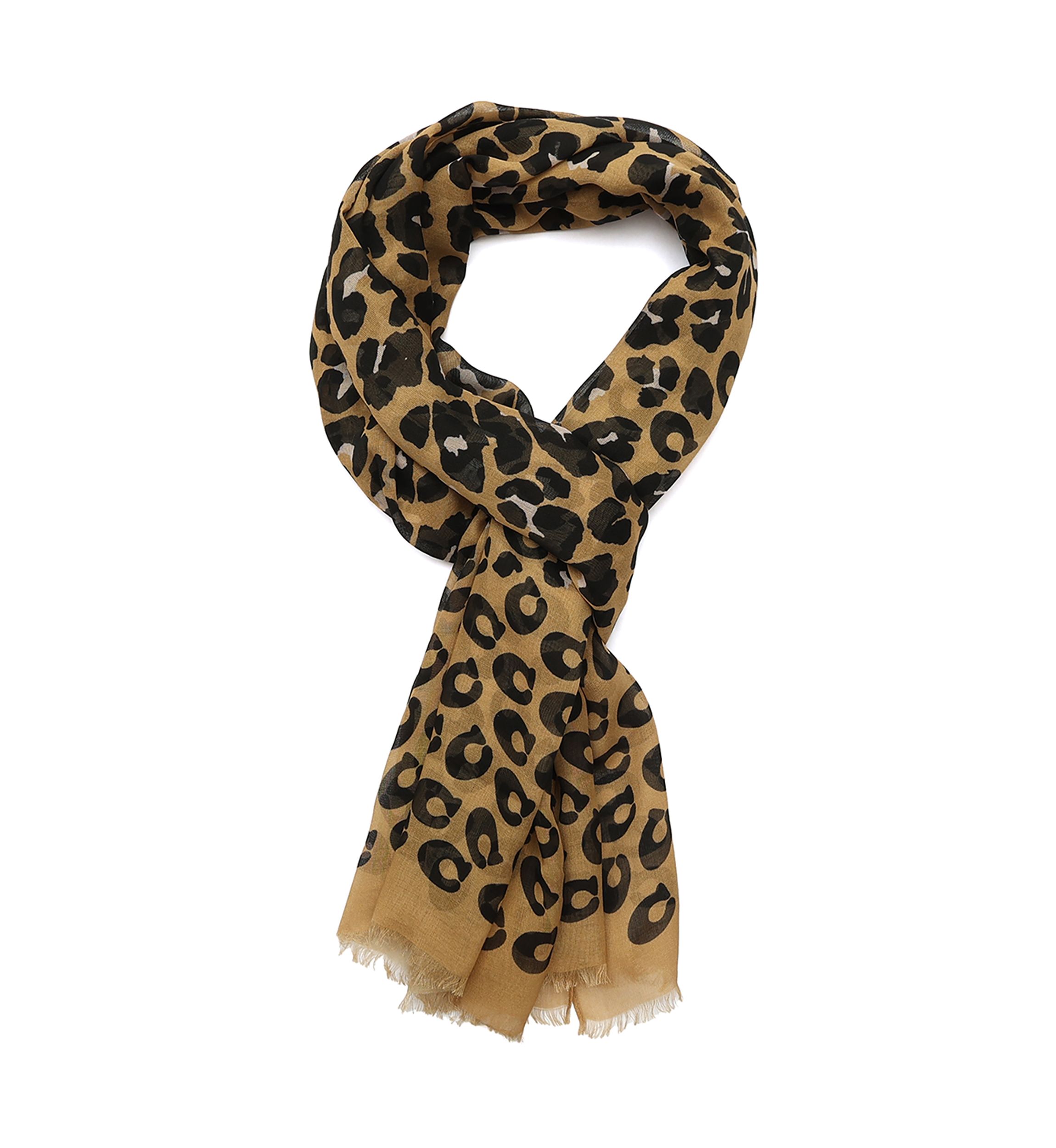 Leopard Printed Oblong Scarf
