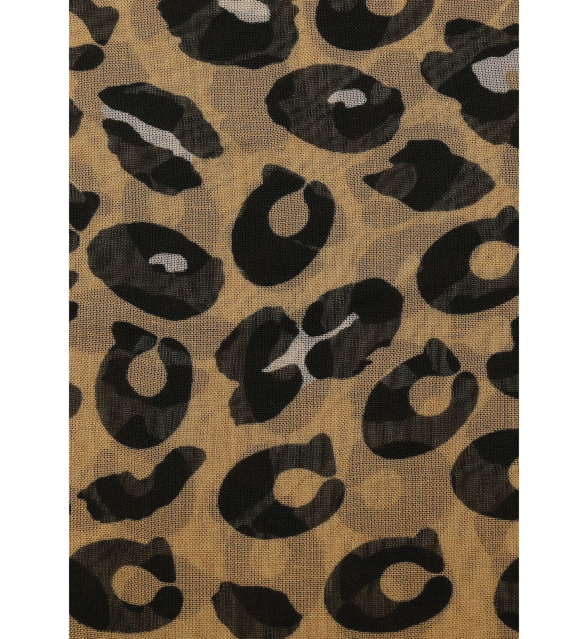 Leopard Printed Oblong Scarf