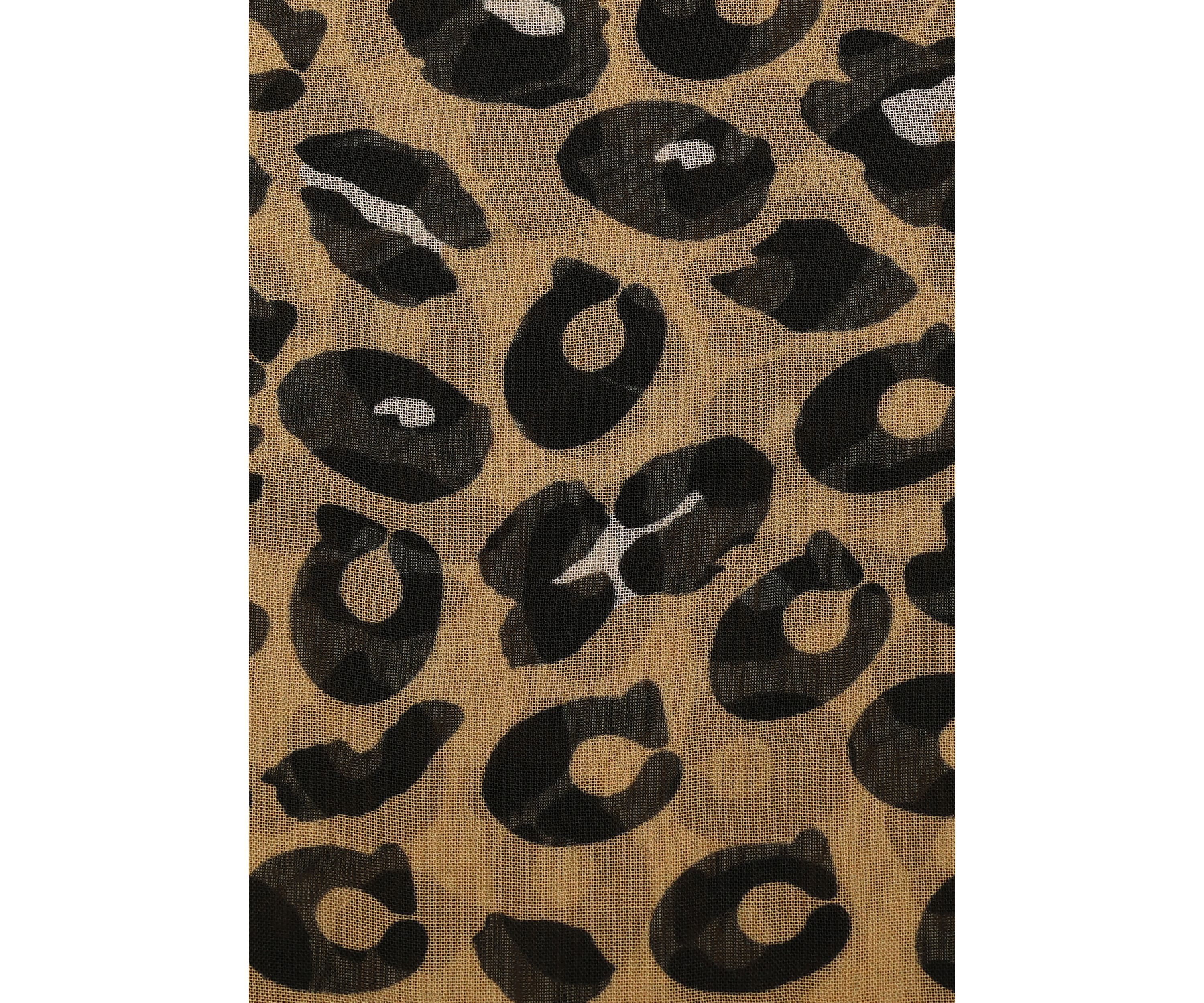 Leopard Printed Oblong Scarf
