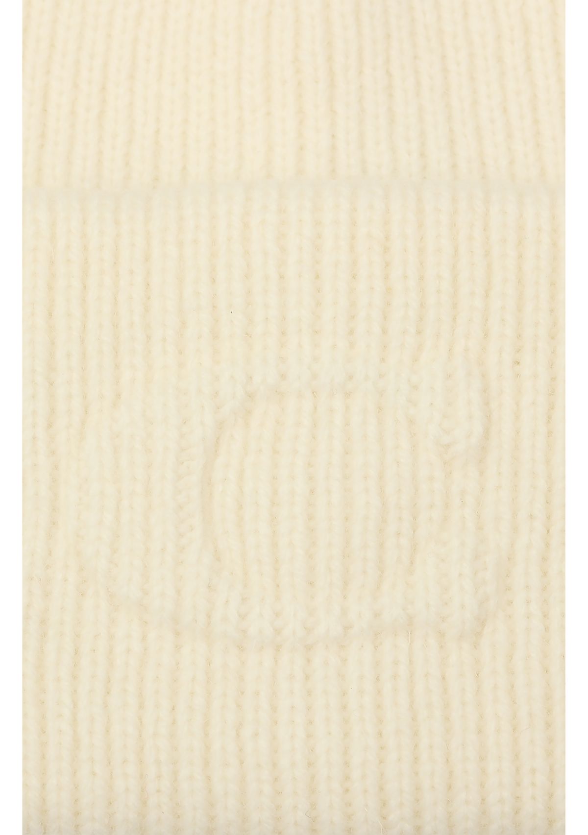 Embossed C Knit Beanie 