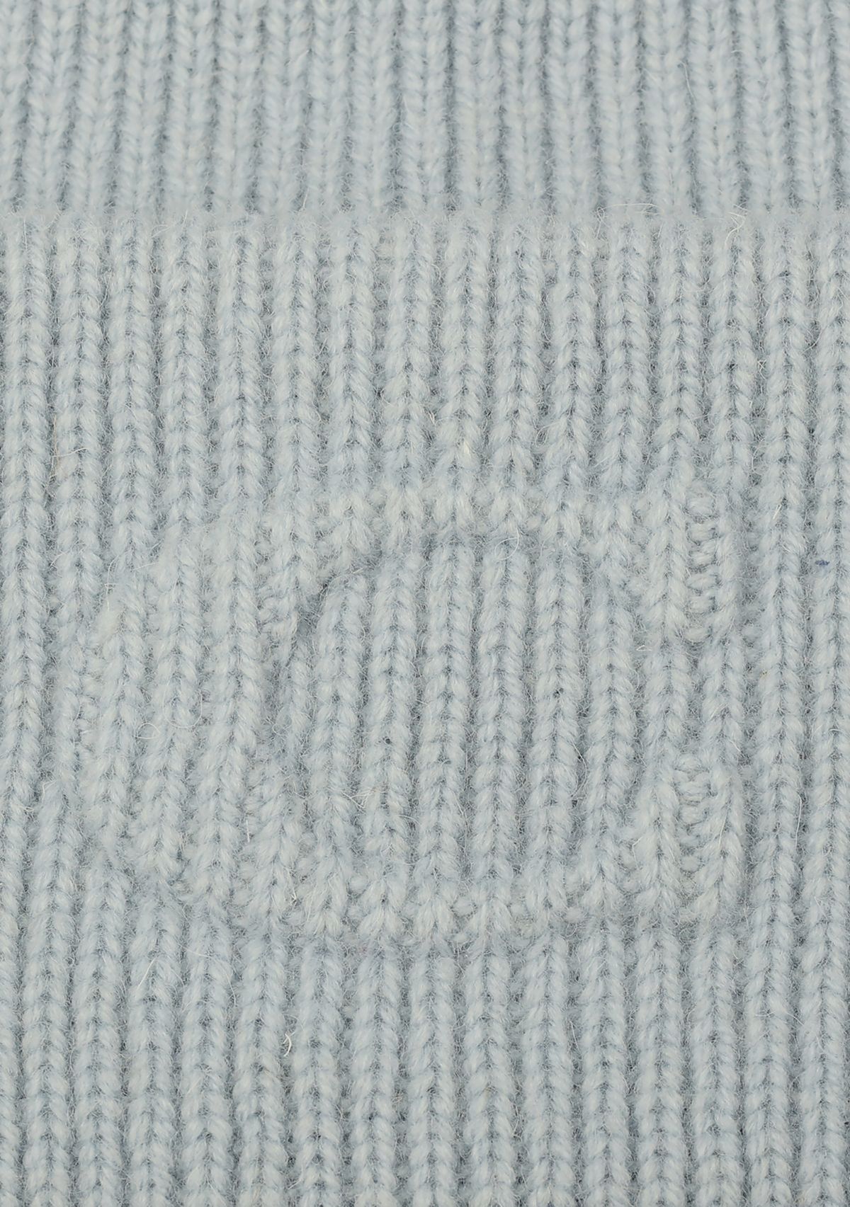 Embossed C Knit Beanie 