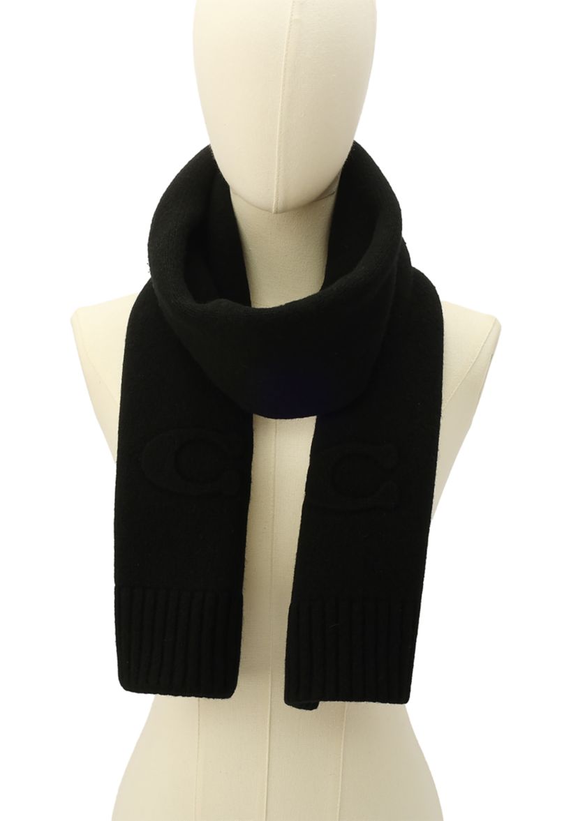 Embossed Knit Muffler 