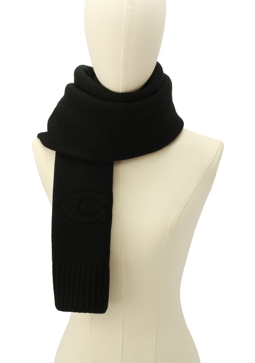 Embossed Knit Muffler 