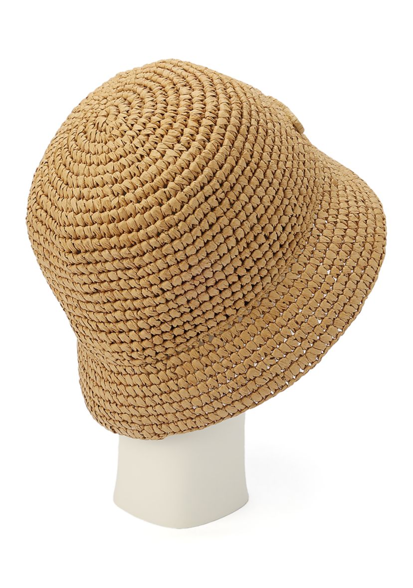 COACH CLOCHE STRAW HAT MADE IN ITALY - NWOT Classic Cloche Paille, Hats Classic Italy main image 3