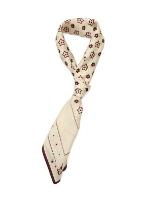 COACH Women's Western Floral Printed Silk Square Scarf
