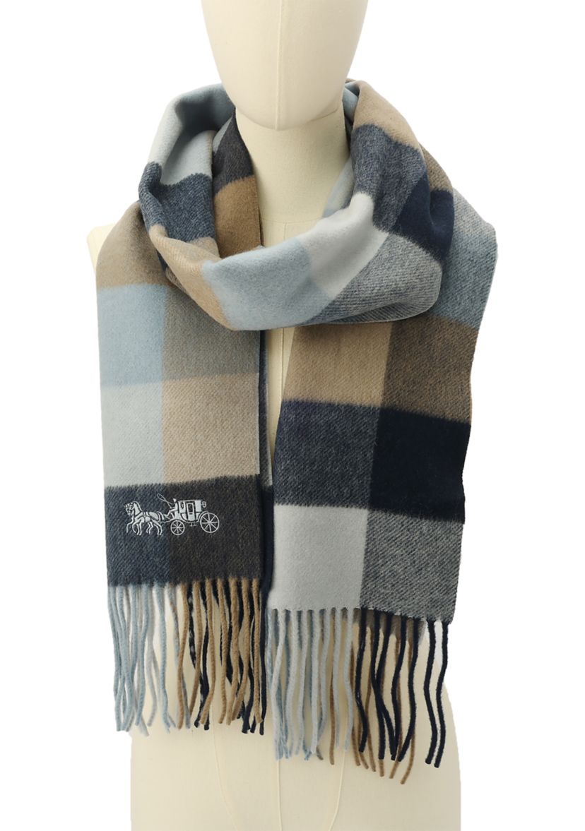 Multi Color Check Muffler Scarf