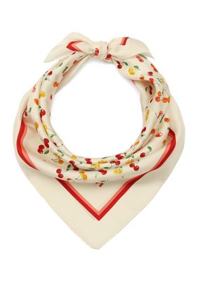 COACH Women's Cherry Mix Printed Silk Bandana
