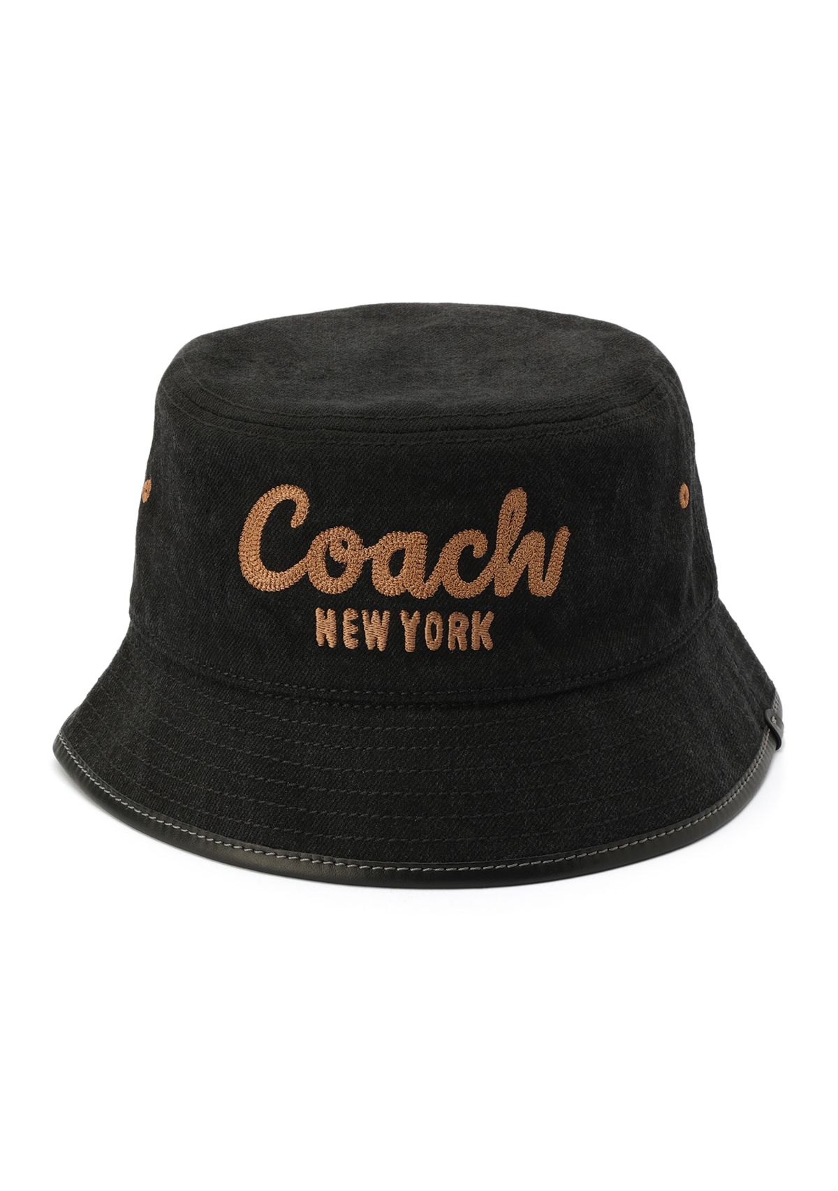 Embroidered Denim Bucket Hat