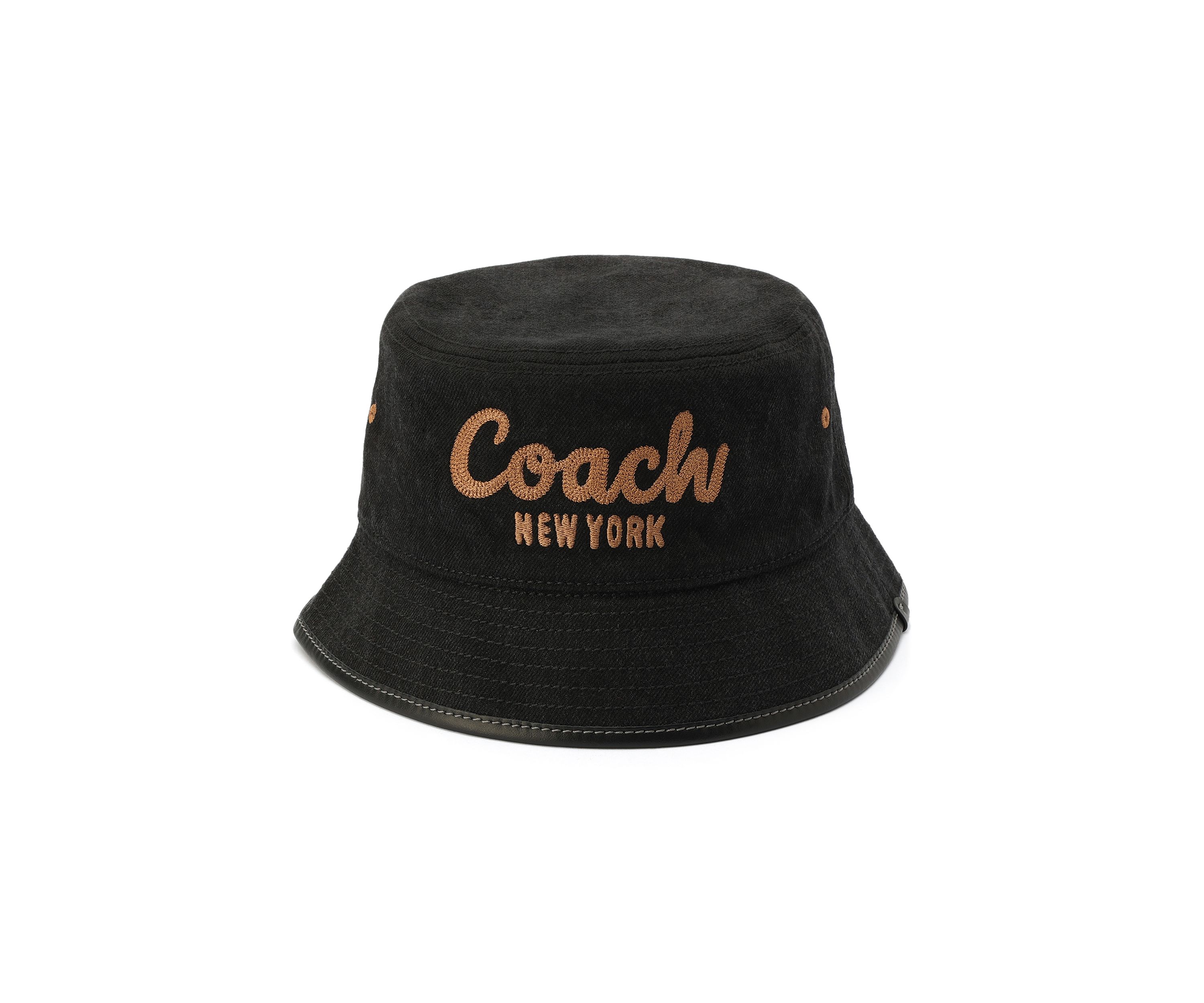 Embroidered Denim Bucket Hat