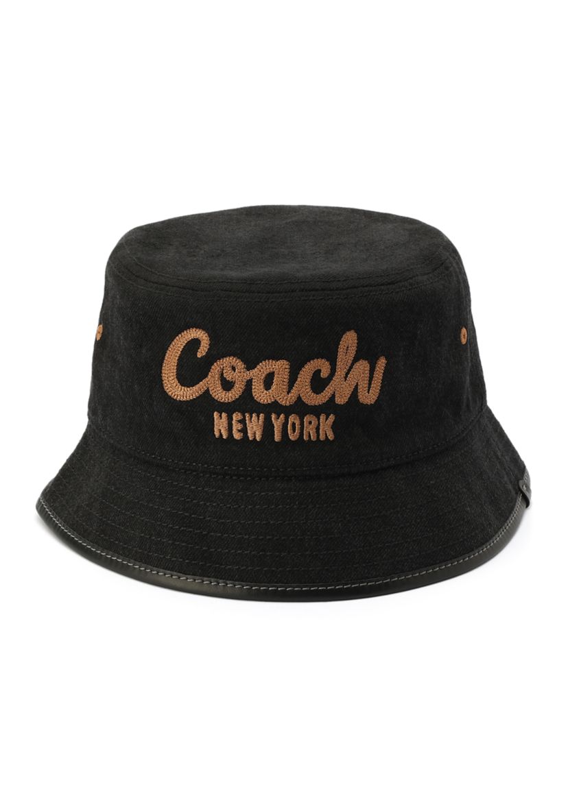 Embroidered Denim Bucket Hat