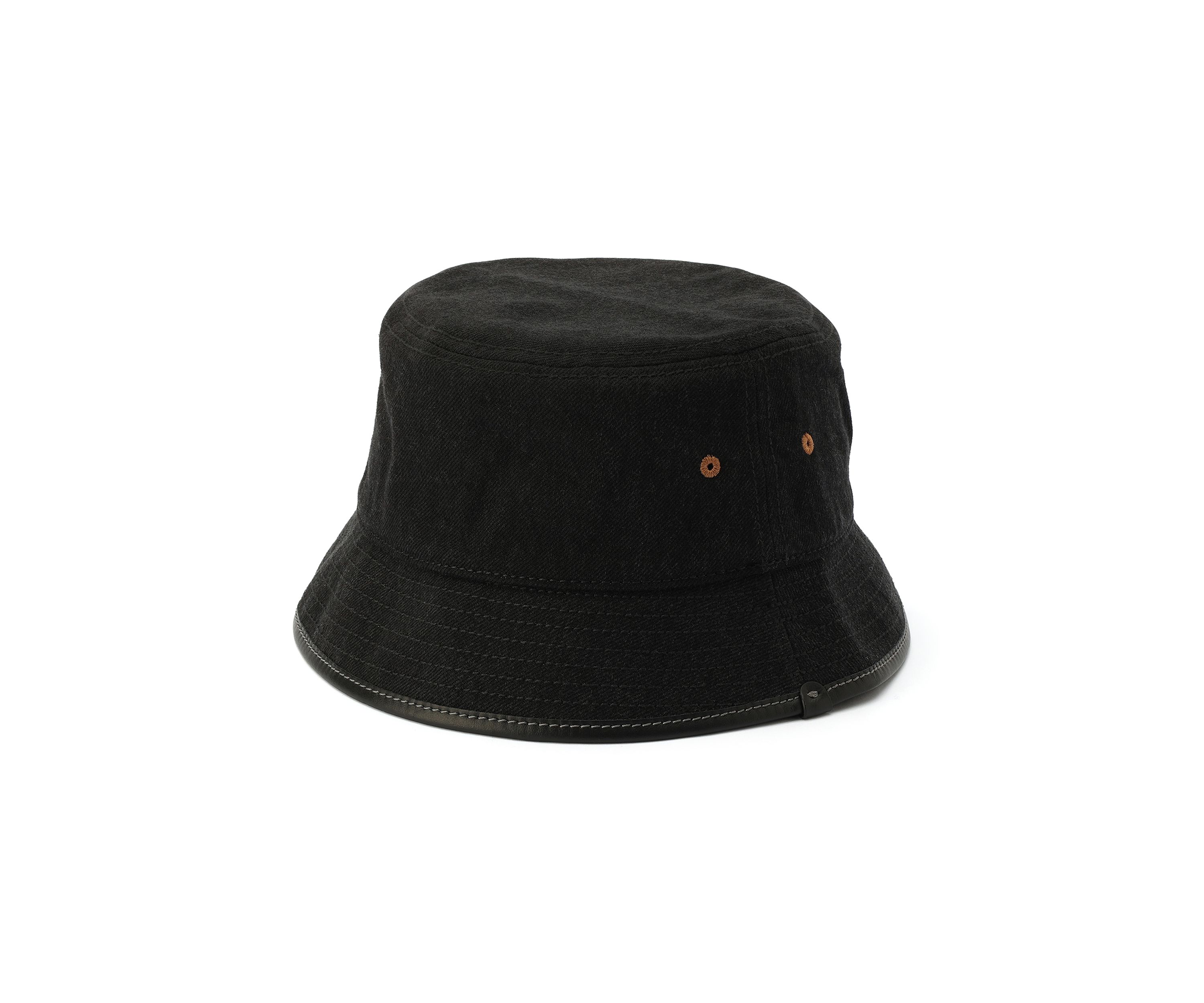 Embroidered Denim Bucket Hat