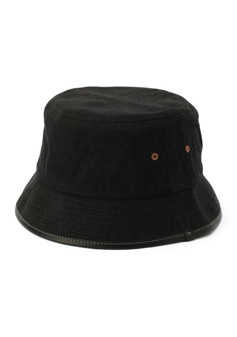 Embroidered Denim Bucket Hat