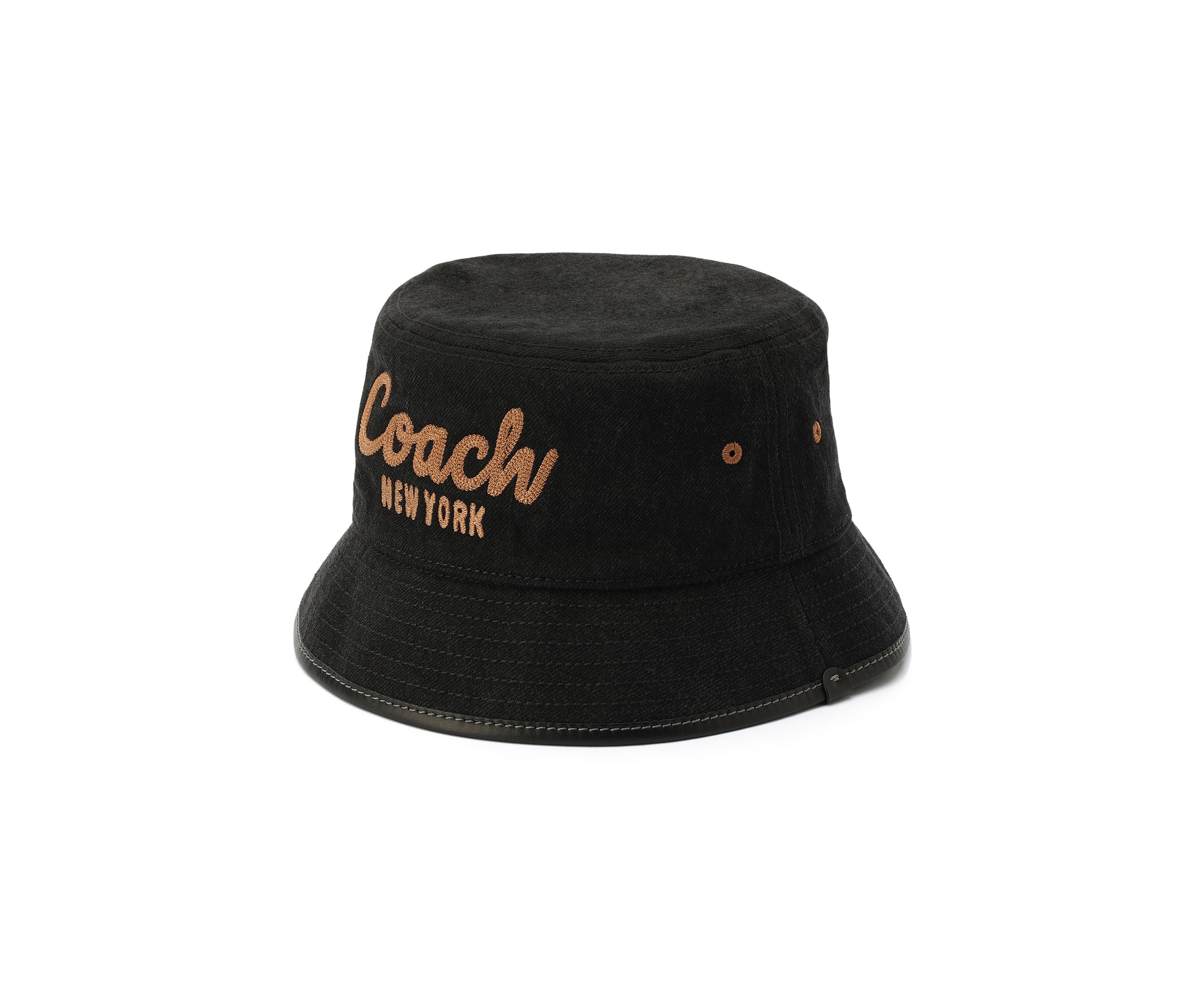 Embroidered Denim Bucket Hat