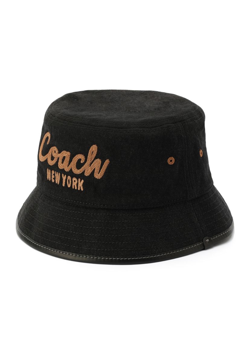 Embroidered Denim Bucket Hat