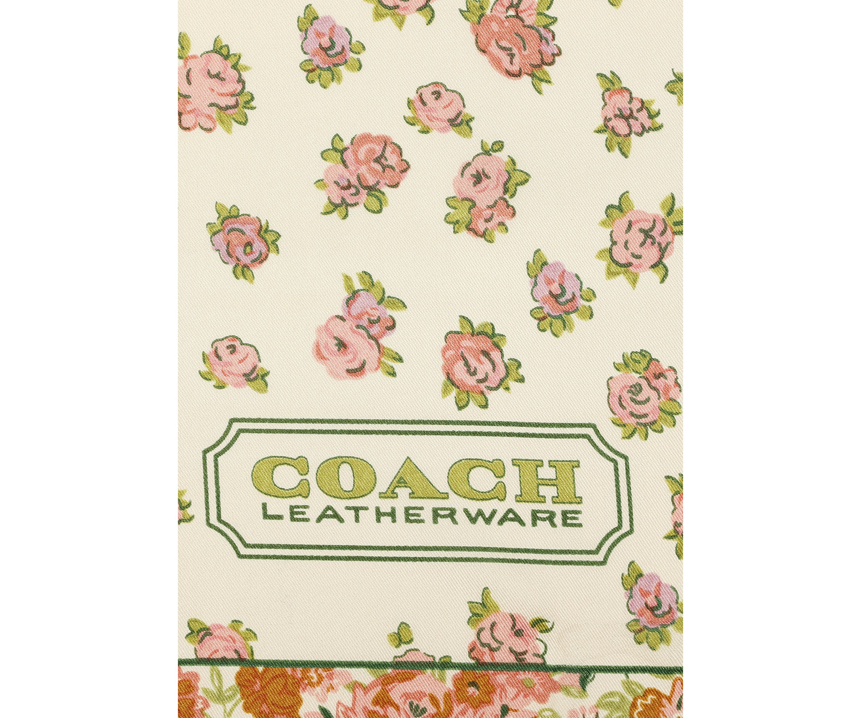 Tea Rose Printed Silk Square Scarf 