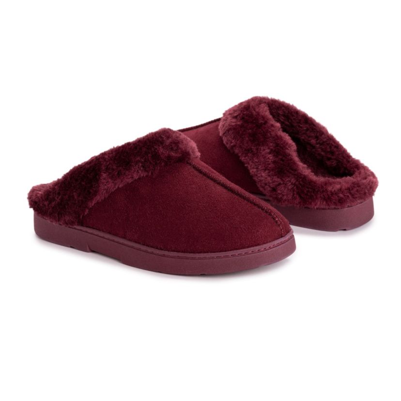 Womens Faux Suede Clog