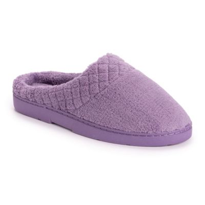 MUK LUKS Women's Quilted Clog Slipper, Large