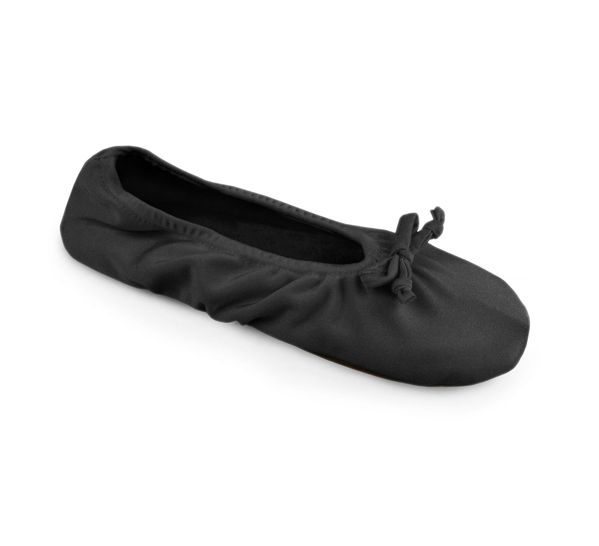 Womens Stretch Satin Ballerina Slipper