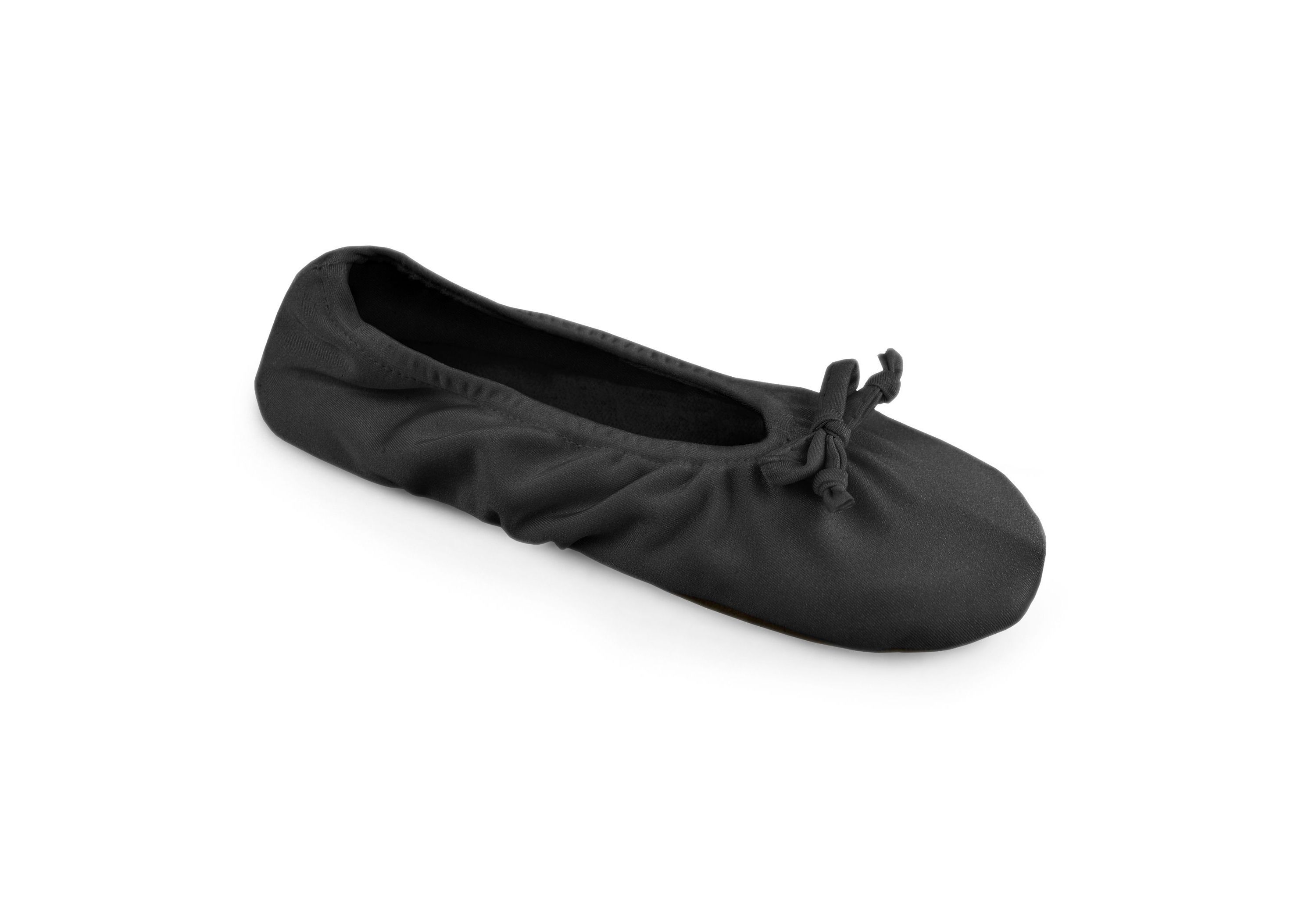 Womens Stretch Satin Ballerina Slipper